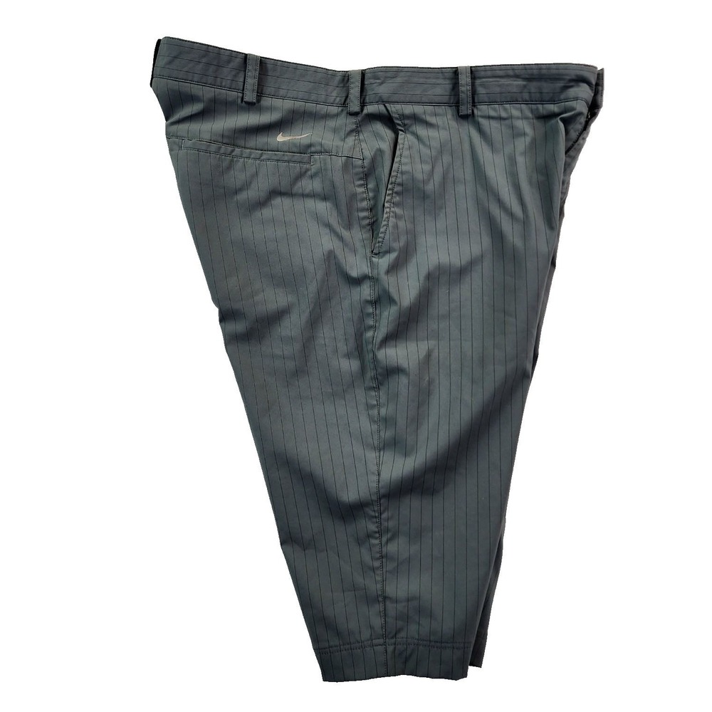 Nike Golf Tour Performance Gray Pinstripe Men 36 Dri-FIT Shorts Athletic Golfing